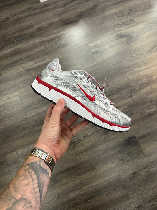 Metallic Silver Gym Red