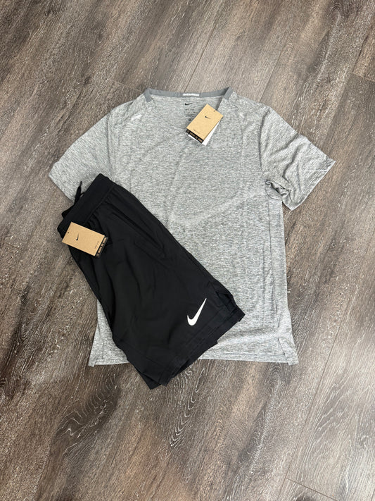 Grey Black Dri-Fit Set
